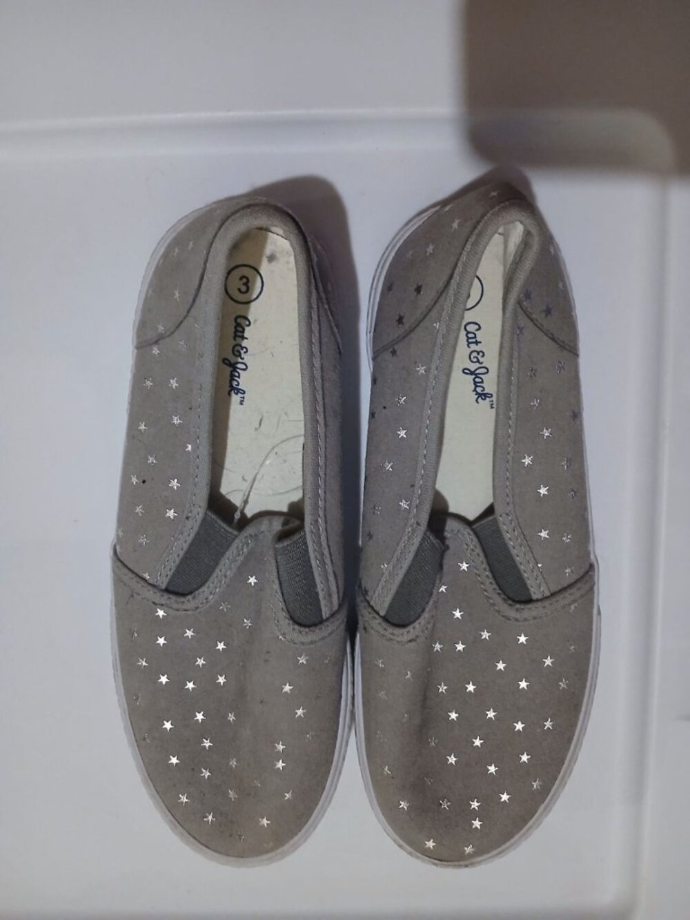 Cat & Jack Girls 3 Gray Shoes